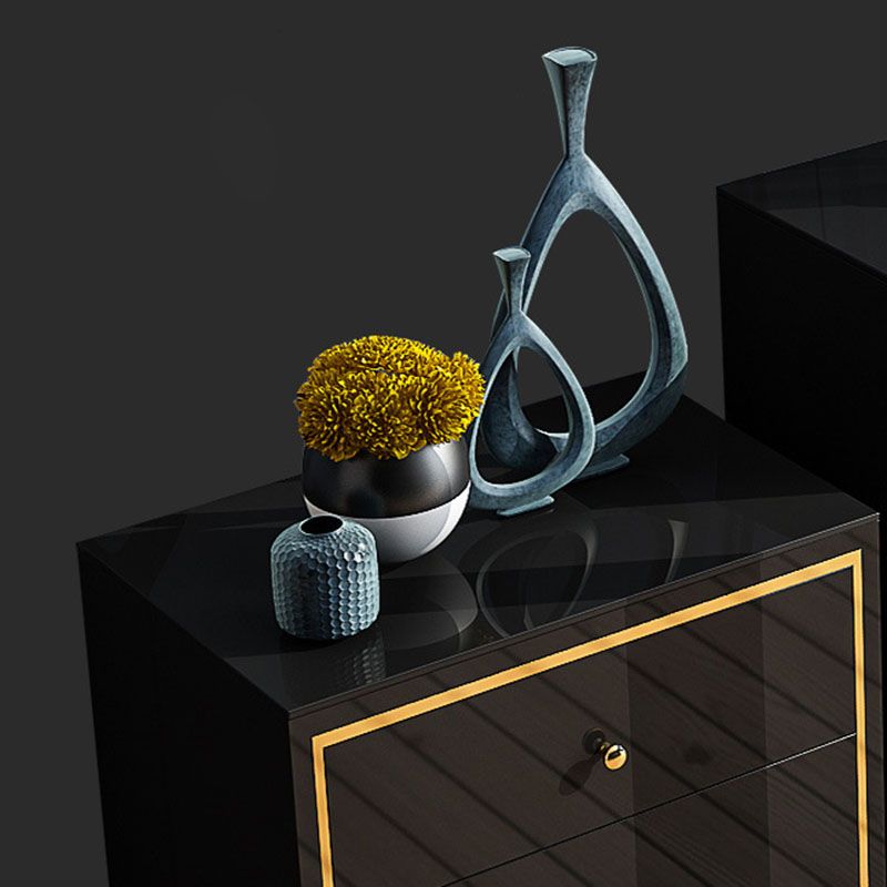 Slaapkamer glamour houten opbergkist verticale borst met laden