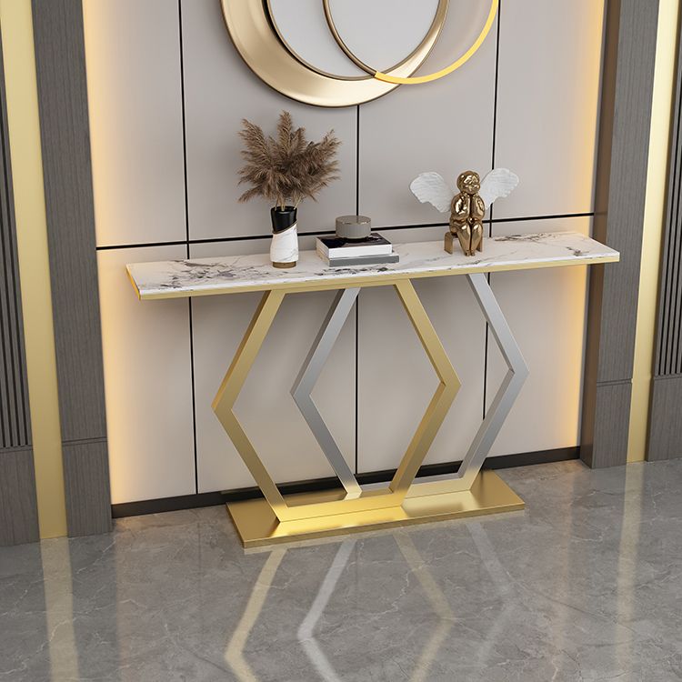 Glamkonsole Akzenttisch Antikes Finishsofa in Stein