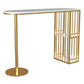 Glam Pub Height Dining Table Stone Top Pub Table with Gold Base Clearhalo 'Bar Furniture' 'Bar Tables' 'bar_tables' 'furn' 'furn_bar_tables' 'Furniture' 'Kitchen & Dining Furniture' 1200x1200_93dc44ba-b6bb-4a65-829f-18ee92ad1a72