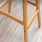 Modern Plastic Low Back Counter & Bar Stool with Solid Wood Base