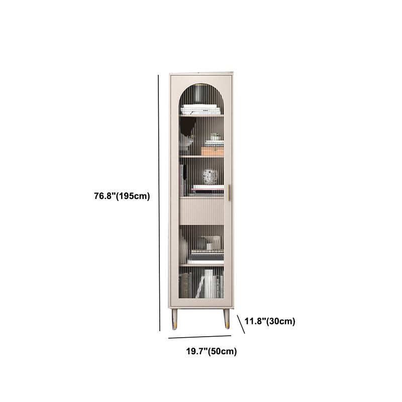 Glam metal boekenkast standaard gesloten back -boekenplank voor thuiskantoor