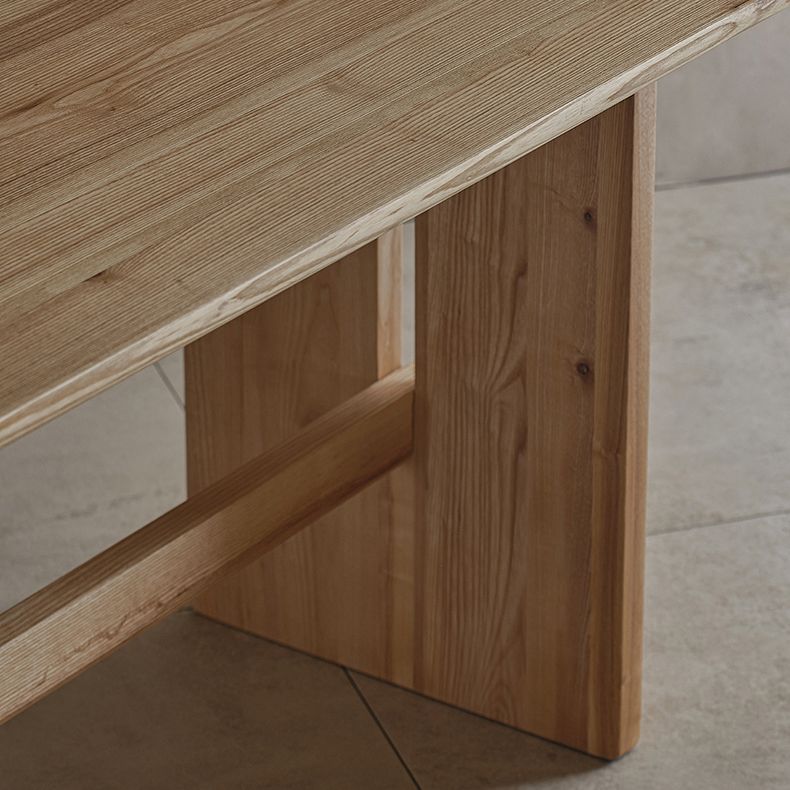 Causal Solid Wood Standard Dining Table Khaki Rectangle Shape Dining Table for Kitchen Clearhalo ' dining_table' 'Dining Tables & Seating' 'Dining Tables' 'furn' 'furn_dining_table' 'Furniture' 'furniture_dining_table' 'Kitchen & Dining Furniture' 'kitchen&dining_furn' 'kitchen' 'kitchen_dining_table' 1200x1200_93df6333-323b-4735-a6c1-893afb92e66a