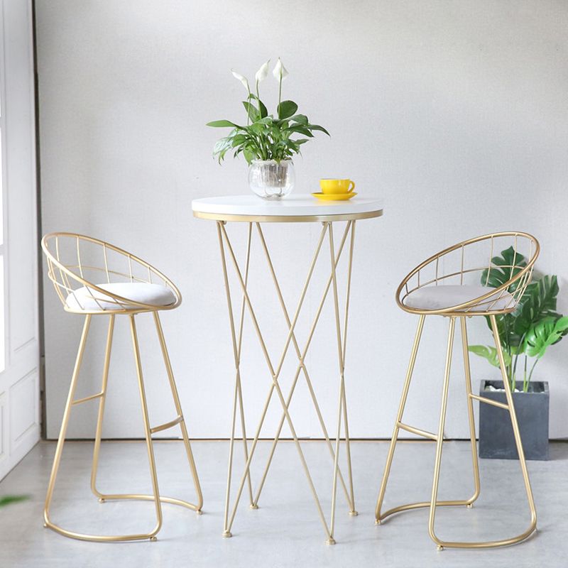 Contemporary Low Back Bar Stools Metal Barstool with Cushion for Bar Clearhalo 'Bar Furniture' 'Bar Stools' 'bar_stools' 'furn' 'furn_bar_stools' 'Furniture' 'Kitchen & Dining Furniture' 1200x1200_93e15063-b7a6-47d6-be84-85719272d7f7