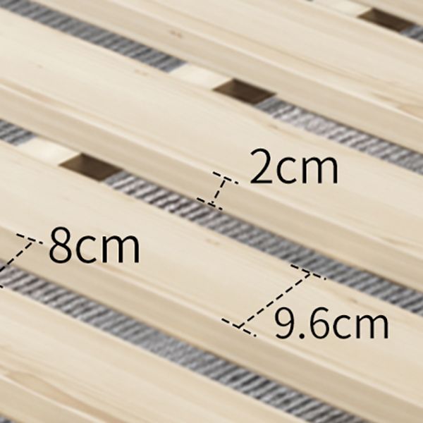 Letto di pino in legno standard in pelle vera scandinava