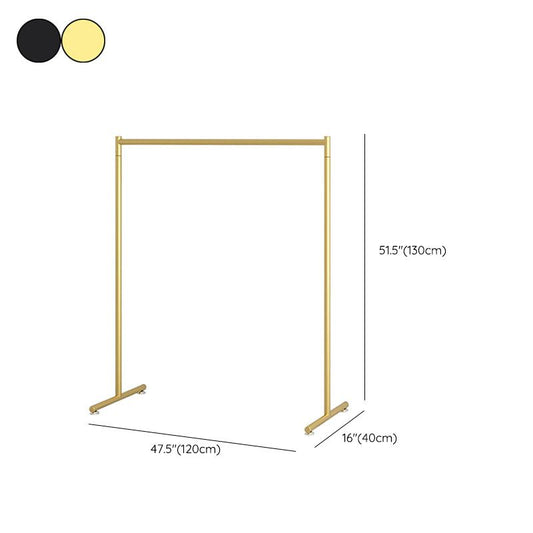 Zeitgenössischer Kleiderregal Hängende Schiene Metallrahmen Eingangsmantelbügel