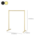 Zeitgenössischer Kleiderregal Hängende Schiene Metallrahmen Eingangsmantelbügel