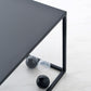 Iron Square Coffee Table with Fram Base in Black Mid-Century Modern
