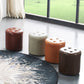 Modern Ottoman Water Resistant Tufted Leather Round Foot Stool Ottoman Clearhalo 'furn' 'furn_ottomans_poufs' 'Furniture' 'Living Room Furniture' 'Ottomans & Poufs' 'ottomans_poufs' 1200x1200_93e3b0e5-52f4-4fb5-833f-7881dff7b212