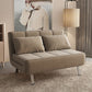 Glam Cushion Back Sleeper Sofa Solid Color Armless Sofa Bed with Pillows Clearhalo 'furn' 'furn_futons' 'Furniture' 'Futons & Daybeds' 'Futons' 'Living Room Furniture' 1200x1200_93e3d772-6354-4765-9a94-55d37ee84d17