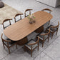 Pine Solid Wood Dinner Table Contemporary Style Brown Dining Table for Home Kitchen Dinner Clearhalo 'Dining Tables & Seating' 'Dining Tables' 'dining_table' 'furn' 'furn_dining_table' 'Furniture' 'Kitchen & Dining Furniture' 1200x1200_93e452fa-c297-404d-9a29-a96484dc021f