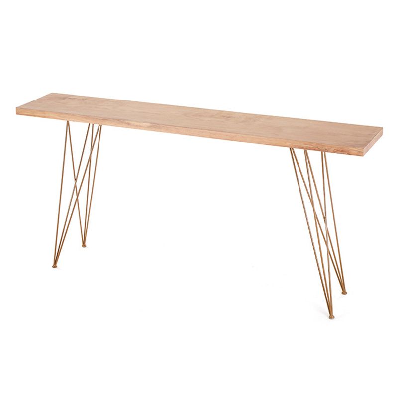 Rectangle Bar Dining Table Contemporary Bar Table with Double Pedestal Base Clearhalo 'Bar Furniture' 'Bar Tables' 'bar_tables' 'furn' 'furn_bar_tables' 'Furniture' 'furniture_bar_tables' 'Kitchen & Dining Furniture' 1200x1200_93e5123e-e56b-43a4-be8f-cabfcb72d558