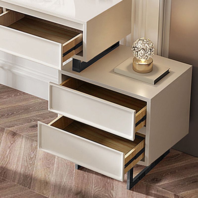 Tavolo da toeletta per vanity per trucco contemporaneo 4 cassetti