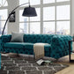 Contemporary Tufted Back Sofa with Tuxedo Arm for Livingroom