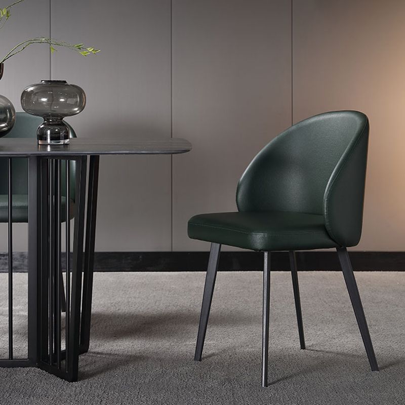 Contemporary Style Dining Chair Armless Kitchen Side Chair with Metal Legs Clearhalo ' kitchen&dining_furn' 'Dining Chairs' 'Dining Tables & Seating' 'dining_chair' 'furn' 'furn_dining_chair' 'Furniture' 'furniture_dining_chair' 'Kitchen & Dining Furniture' 'kitchen' 1200x1200_93e6d718-369e-40ed-988e-fe6bf4b2e20b