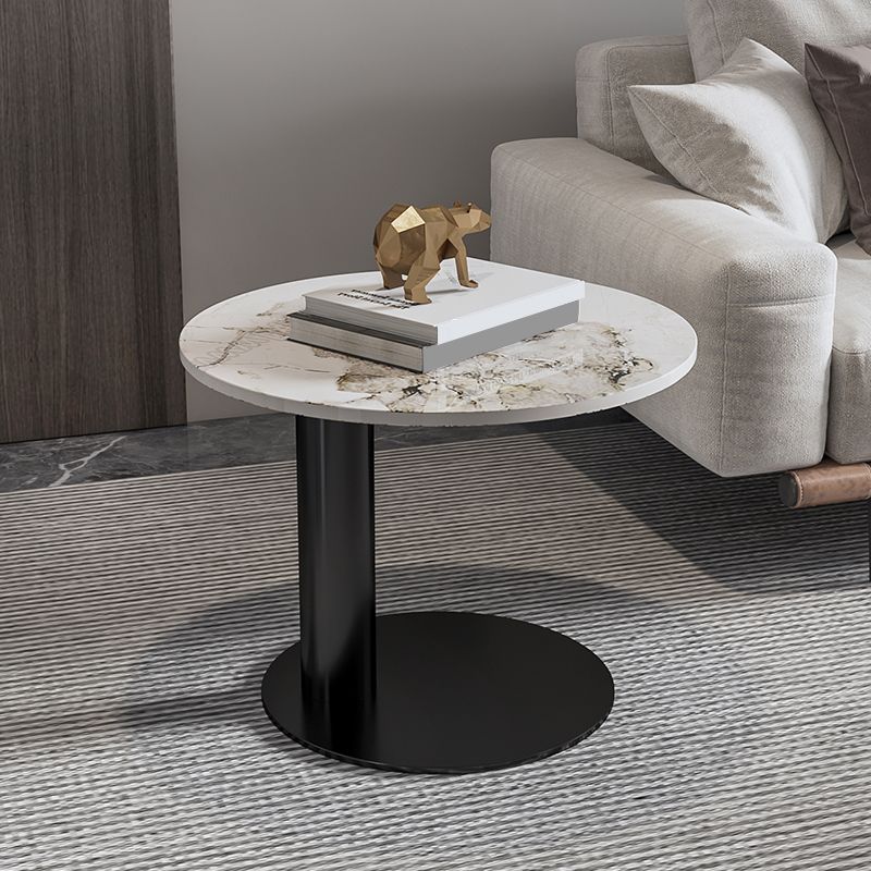 Modern Coffee Table Slate Round Nesting Coffee Table Set with Black Legs Clearhalo 'Coffee & Accent Tables' 'Coffee Tables' 'coffee_tables' 'furn' 'furn_coffee_tables' 'Furniture' 'Living Room Furniture' 1200x1200_93e834c3-919d-4f0b-80ef-aa679972812b