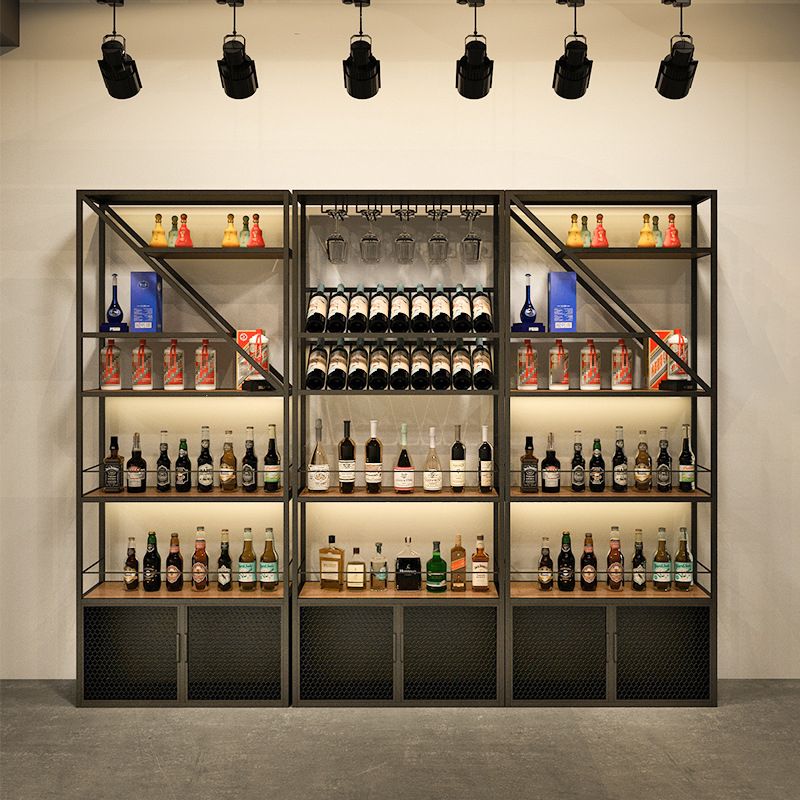 Freestanding Modern Wine Racks Metal with Shelf Wine Rack Kit