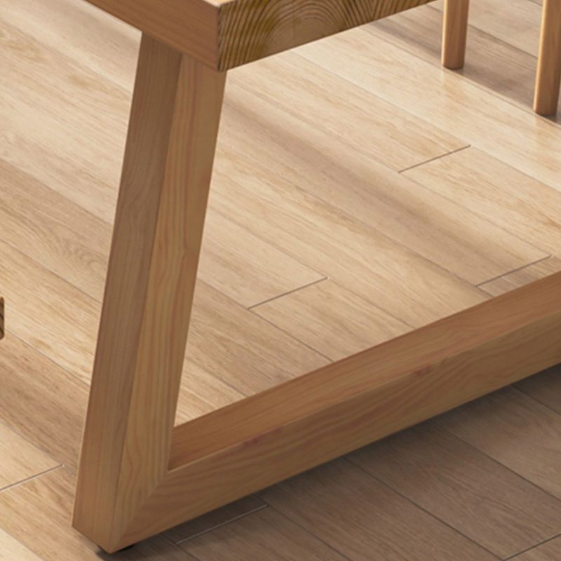 11.7-inch Width Rectangle Seating Bench Mid-Century Modern Solid Wood Bench Clearhalo 'Benches' 'Chairs & Seating' 'furn' 'furn_benches' 'Furniture' 'Living Room Furniture' 1200x1200_93ea1582-e108-4578-b41e-d591621fb952