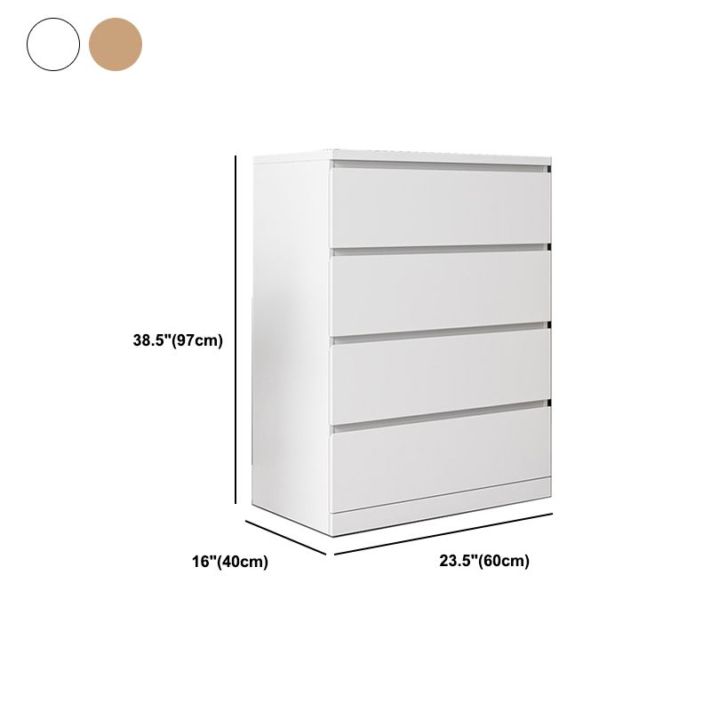 Poitrine d'accentuation du bois contemporain avec tiroirs 4/5 poitrine standard rectangulaire