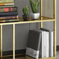 Metal Rectangle Open Bookshelf Modern Home Office Etagere Bookcase