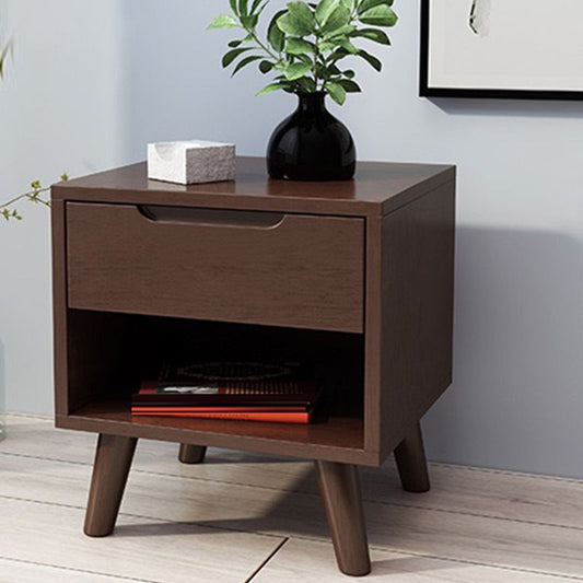 Massives Holz Nachttisch zeitgenössischer Nachtschrank mit Beinen
