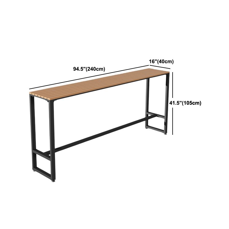 Tavolo da bar in legno all'aperto tavolo da pranzo da pranzo di spare industriale