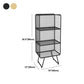 Luxury Bookshelf Metal Glam Style Closed Back Bookcase for Office and Study Room Clearhalo 'Bookcases' 'furn' 'furn_bookcases' 'Furniture' 'furniture_bookcases' 'kitchen' 'kitchen_bookcases' 'Living Room Furniture' 'Office Furniture' 1200x1200_93ef60a3-1159-4770-b776-ea826c0c312a