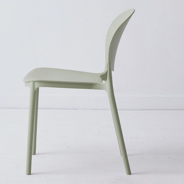 Modern Style Stackable Plastic Chair Open Back Dining Side Chair (Set of 4) Clearhalo 'Dining Chairs' 'Dining Tables & Seating' 'dining_chair' 'furn' 'furn_dining_chair' 'Furniture' 'furniture_dining_chair' 'Kitchen & Dining Furniture' 1200x1200_93eff264-2321-4395-b540-8b3fd21cd0aa