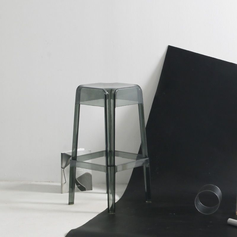Backless Arm-less Modern Bar Stool Plastic Footrest Square Counter Stool Clearhalo 'Bar Furniture' 'Bar Stools' 'bar_stools' 'furn' 'furn_bar_stools' 'furniture_bar_stools' 'Kitchen & Dining Furniture' 'kitchen&dining_furn' 'kitchen' 'kitchen_furn' Furniture' 1200x1200_93f3309c-c9e4-4fa2-bb99-c1b487c43bc5