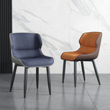 Modern Style Leather Dining Chairs Wingback Parsons Arm Side Chairs (Set of 2) Clearhalo ' kitchen&dining_furn' 'Dining Chairs' 'Dining Tables & Seating' 'dining_chair' 'furn' 'furn_dining_chair' 'Furniture' 'furniture_dining_chair' 'Kitchen & Dining Furniture' 'kitchen' 1200x1200_93f39652-1ebd-4182-a6a7-b9cca30740bb
