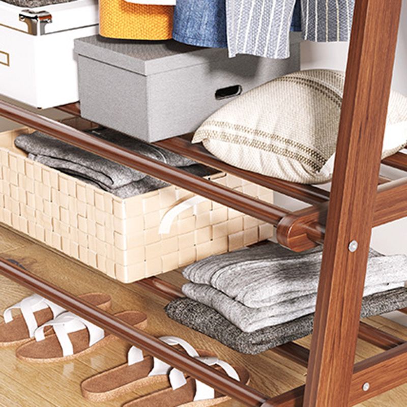 Modern Coat Rack Wooden Shelf Storage Coat Hanger in Bedroom Room Clearhalo 'Entry & Mudroom Furniture' 'furn' 'furn_hall_tree_coat_racks' 'Furniture' 'Hall Trees & Coat Racks' 'hall_tree_coat_racks' 1200x1200_93f55be1-d935-45ce-a0af-e43cea21b17f