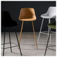 Scandinavian Metal Plastic Counter Stools Low Back Indoor Bar Stool with Bucket Seat Clearhalo 'Bar Furniture' 'Bar Stools' 'bar_stools' 'furniture_bar_stools' 'Kitchen & Dining Furniture' 'kitchen&dining_furn' 'kitchen' 'kitchen_furn' Furniture' 1200x1200_93f596cb-b6f9-43d6-ab8d-f81b1ba7ae76
