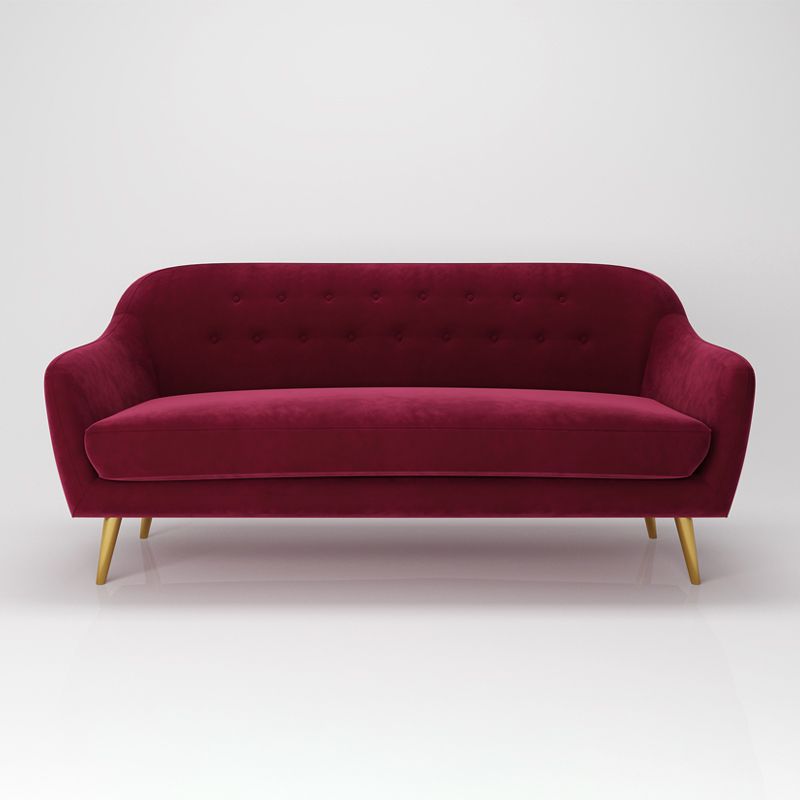 アパートのために房状のバックを備えたモダンフレアアームソファ32.28 "h