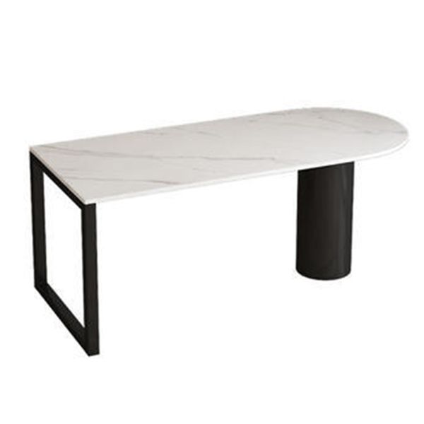 Free Form Sintered Stone Top Dining Table Modern Table with Metal Base Clearhalo ' dining_table' 'Dining Tables & Seating' 'Dining Tables' 'furn' 'furn_dining_table' 'Furniture' 'furniture_dining_table' 'Kitchen & Dining Furniture' 'kitchen&dining_furn' 'kitchen' 'kitchen_dining_table' 1200x1200_93f6eb58-acdb-45bb-9355-e3be2cf3994f