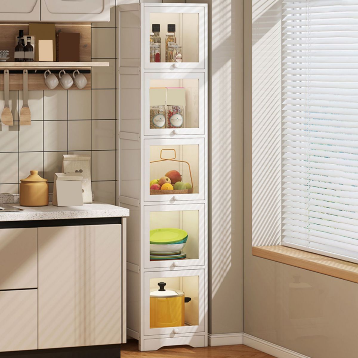 Modern Rectangle Accent Cabinet Rectangle Wood Cabinet with Doors Clearhalo 'Cabinets & Chests' 'cabinets_chests' 'furn' 'furn_cabinets_chests' 'Furniture' 'Living Room Furniture' 1200x1200_93f8d428-b065-46b2-a69b-6c3387d9b59b