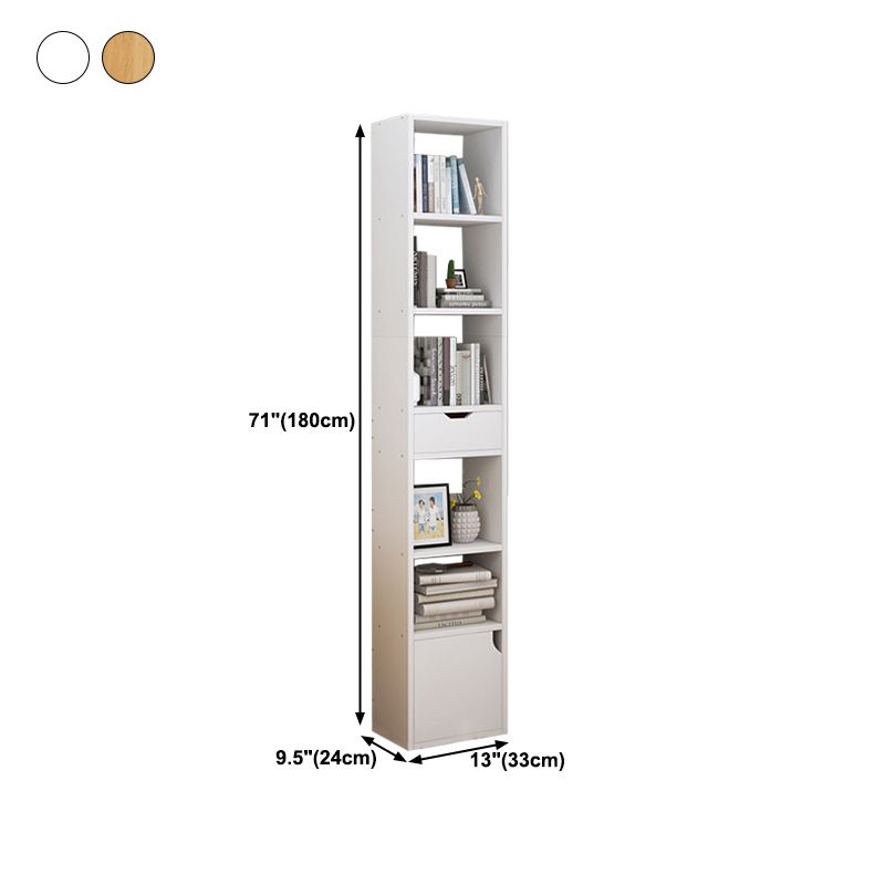 Closed Wooden Bookshelf Modern Home Living Room Corner Bookcase Clearhalo 'Bookcases' 'furn' 'furn_bookcases' 'Furniture' 'Office Furniture' 1200x1200_93fb7b53-4339-4a48-b503-55c46547fe9e