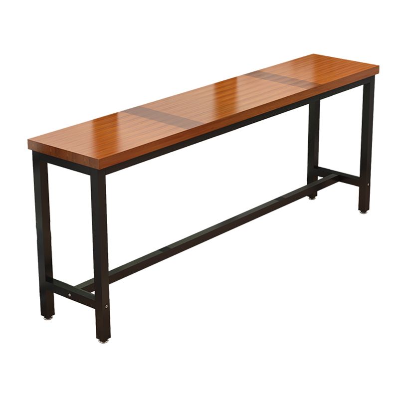 Industrial Bar Table Rectangle Wood Bar Table for Dining Room Clearhalo 'Bar Furniture' 'Bar Tables' 'bar_tables' 'furn' 'furn_bar_tables' 'Furniture' 'Kitchen & Dining Furniture' 1200x1200_93fc5f24-67ea-42c3-9fef-c13006194ffb