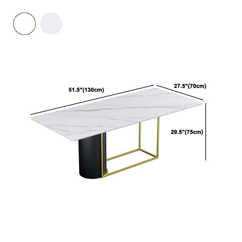 Nordic 1/5 Pieces Dining Set Rectangle Stone Dining Table for Dining Room Kitchen Clearhalo 'Dining Room Sets' 'Dining Tables & Seating' 'dining_room_set' 'furn' 'furn_dining_room_set' 'Furniture' 'Kitchen & Dining Furniture' 1200x1200_93fca5b4-4c02-459d-b983-192410310cb9
