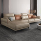Contemporary Stain-Resistant Faux Leather 4-Seater L-Shape Sofa