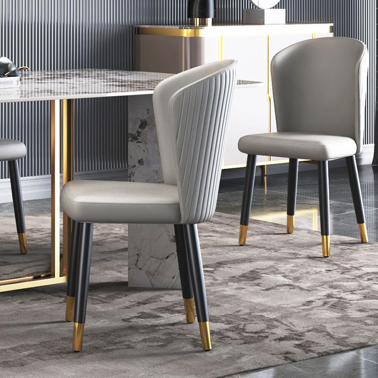 Glam Style 1/4/5/6/7 Pieces Dining Set Rectangle Sintered Stone Dining Table Set Clearhalo 'Dining Room Sets' 'Dining Tables & Seating' 'dining_room_set' 'furn' 'furn_dining_room_set' 'Furniture' 'furniture_dining_room_set' 'Kitchen & Dining Furniture' 'kitchen&dining_furn' 'kitchen' 1200x1200_94011089-7fc5-46a1-aa09-0a7535ec6faa