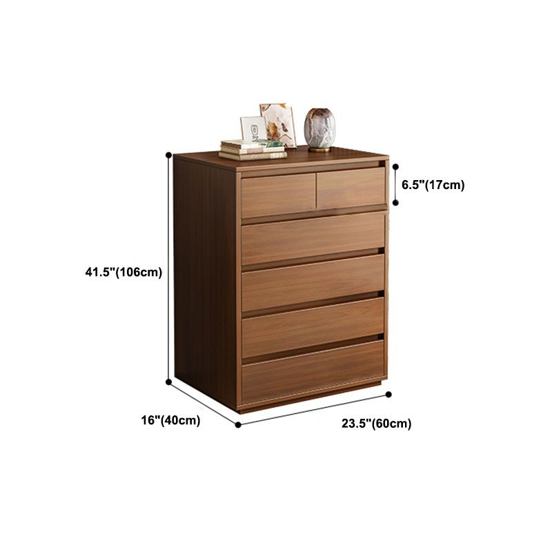 Commode de rangement contemporaine en bois pour chambre à coucher avec tiroirs