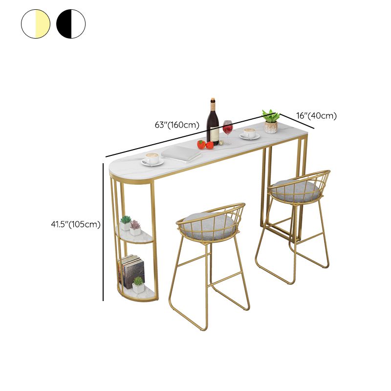 Modern Stone Bar Dining Table Specialty Bar Table for Small Places Clearhalo 'Bar Furniture' 'Bar Tables' 'bar_tables' 'furn' 'furn_bar_tables' 'Furniture' 'Kitchen & Dining Furniture' 1200x1200_94024473-3c8a-44c9-b62f-f804ff652cf5