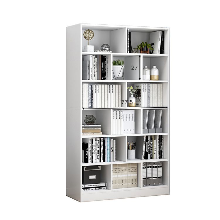 Closed Back Bookcase Contemporary Style Bookshelf for Home Office Study Room Clearhalo 'Bookcases' 'furn' 'furn_bookcases' 'Furniture' 'furniture_bookcases' 'Office Furniture' 1200x1200_9403e67b-b906-4368-b877-cb2aef28ad73