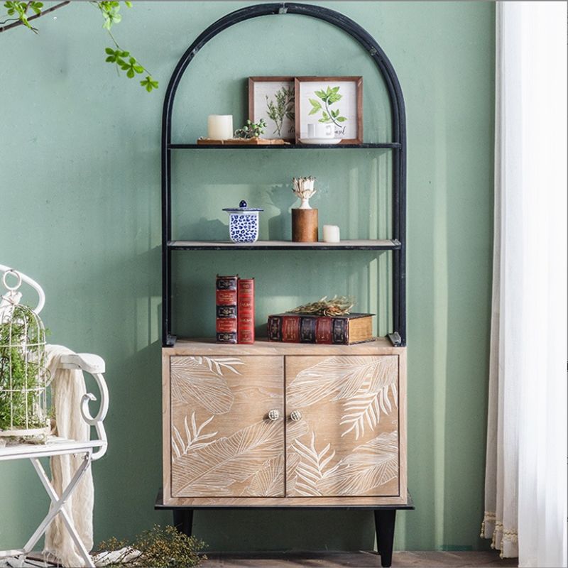 Mid-Century Modern Cabinet Solid Wood Rectangle with Drawer Accent Cabinet Clearhalo 'Cabinets & Chests' 'cabinets_chests' 'furn' 'furn_cabinets_chests' 'Furniture' 'Living Room Furniture' 1200x1200_94083ea1-85c1-46e5-b603-2f105196e165