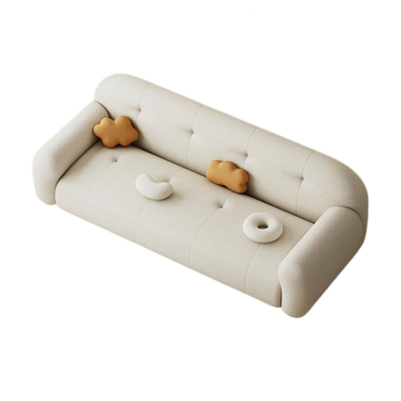 Modern Solid Color Settee Stationary Leather Sofa for Living Room Clearhalo 'furn' 'furn_sofas' 'Furniture' 'Living Room Furniture' 'Sofa' 'sofas' 1200x1200_9409cfc6-e640-48f9-9ceb-11b2291c417d