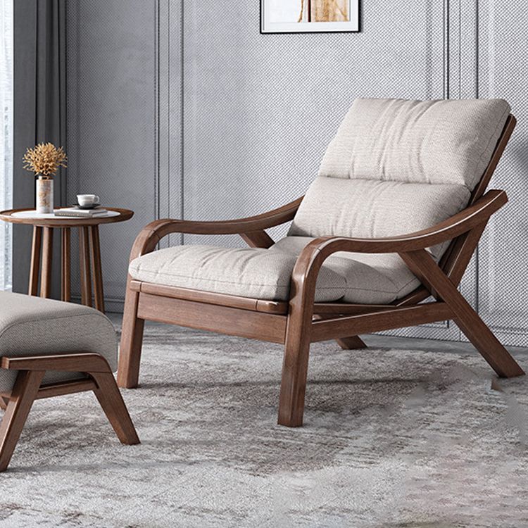 Contemporary Solid Wood Recliner Chair in Solid Color with Wooden Legs Clearhalo 'Chairs & Seating' 'furn' 'furn_recliners' 'Furniture' 'Living Room Furniture' 'Recliners' 1200x1200_940aa77b-2fd8-4087-9646-ca253814b62d