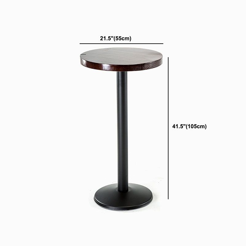 Industrial 1/2/3 Pieces Solid Wood Bar Table Set Round Counter Set Clearhalo 'Bar Furniture' 'furn' 'furn_home_bar_bar_sets' 'Furniture' 'Home Bars & Bar Sets' 'home_bar_bar_sets' 'Kitchen & Dining Furniture' 1200x1200_940bff2e-e469-470f-a36a-6fbdf746847b