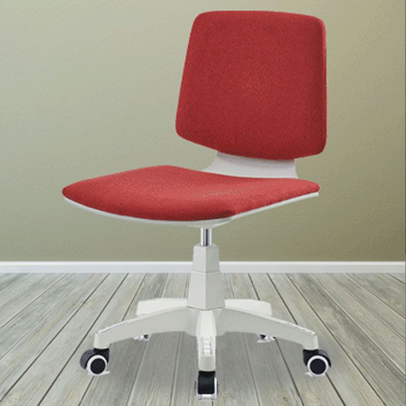 Silla de oficina contemporánea con respaldo medio, silla giratoria para conferencias con ruedas