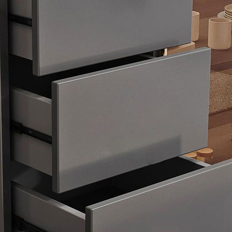 Modern Engineered Wood Sideboard Buffet 31.5"L 3-Drawer Dining Room Buffet Server Clearhalo 'buffet_sideboard' 'Buffets & Sideboards' 'furn' 'furn_buffet_sideboard' 'Furniture' 'Kitchen & Dining Furniture' 1200x1200_940d24a2-64a8-4b89-83d8-699e6664d0e2