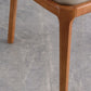 Contemporary Dining Arm Chair Faux Leather Dining Chair with Solid Wood Legs
