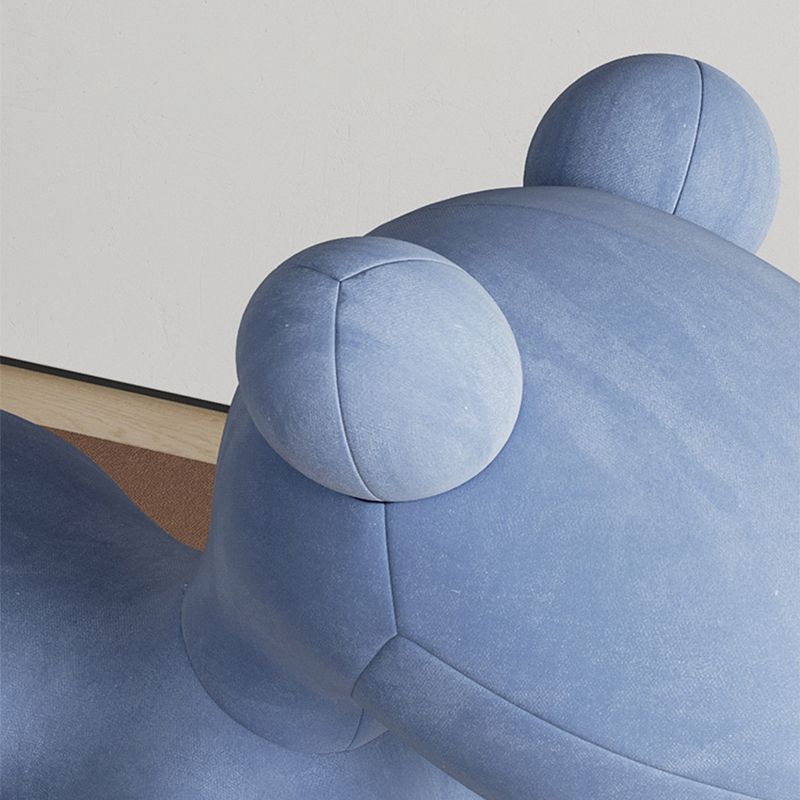 Poltrona in velluto moderno a sedia ad armi senza braccia, rosa/giallo/grigio/blu